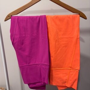 CRZ YOGA Pink and Orange Leggings